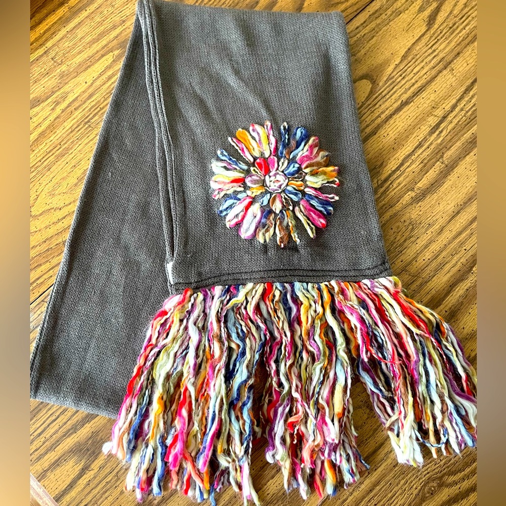 Life Is Good acrylic scarf
